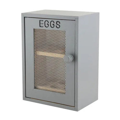 Apollo Rubberwood Egg Cabinet for 12 Eggs - Charcoal