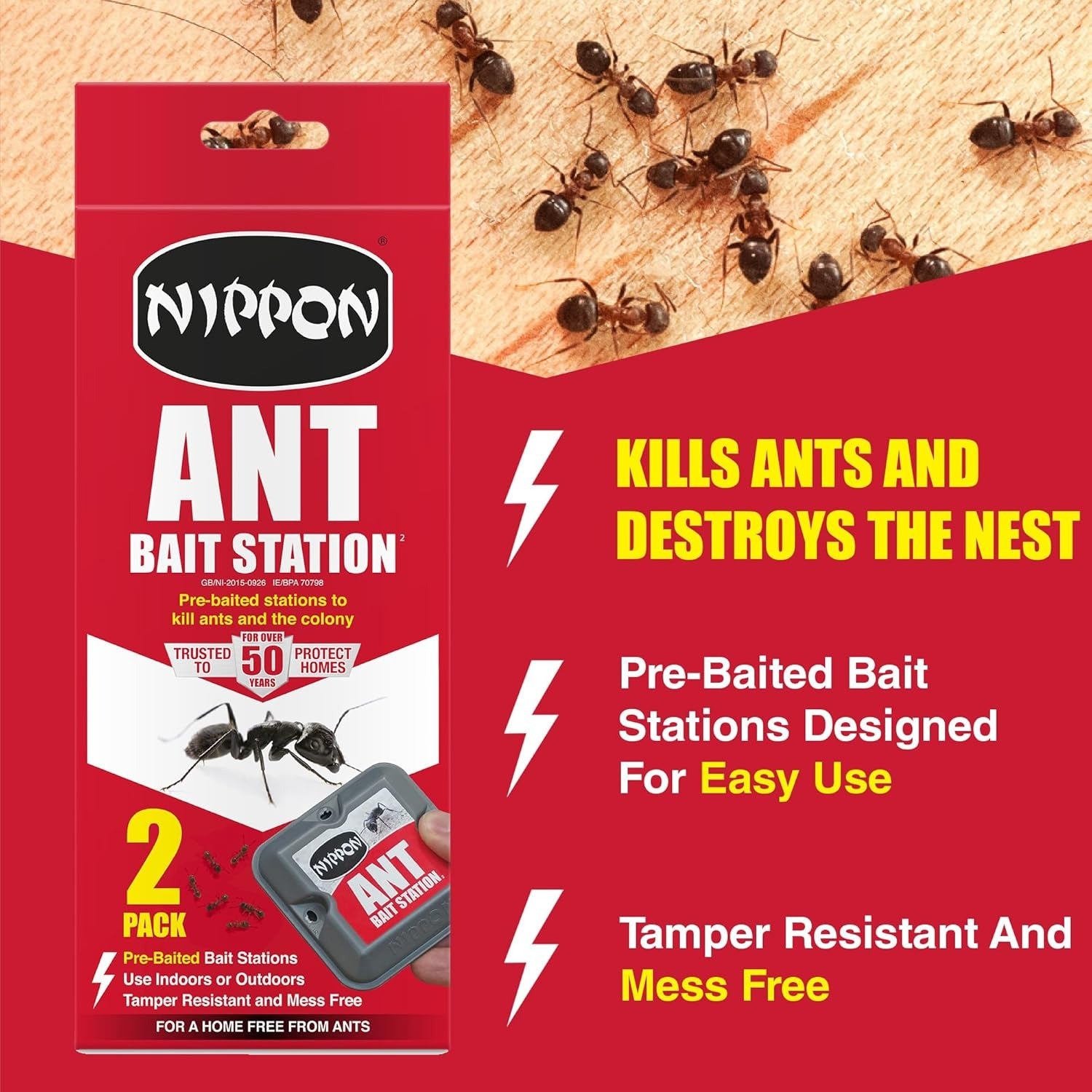 Nippon Ant Killer Bait Station Twin Pack