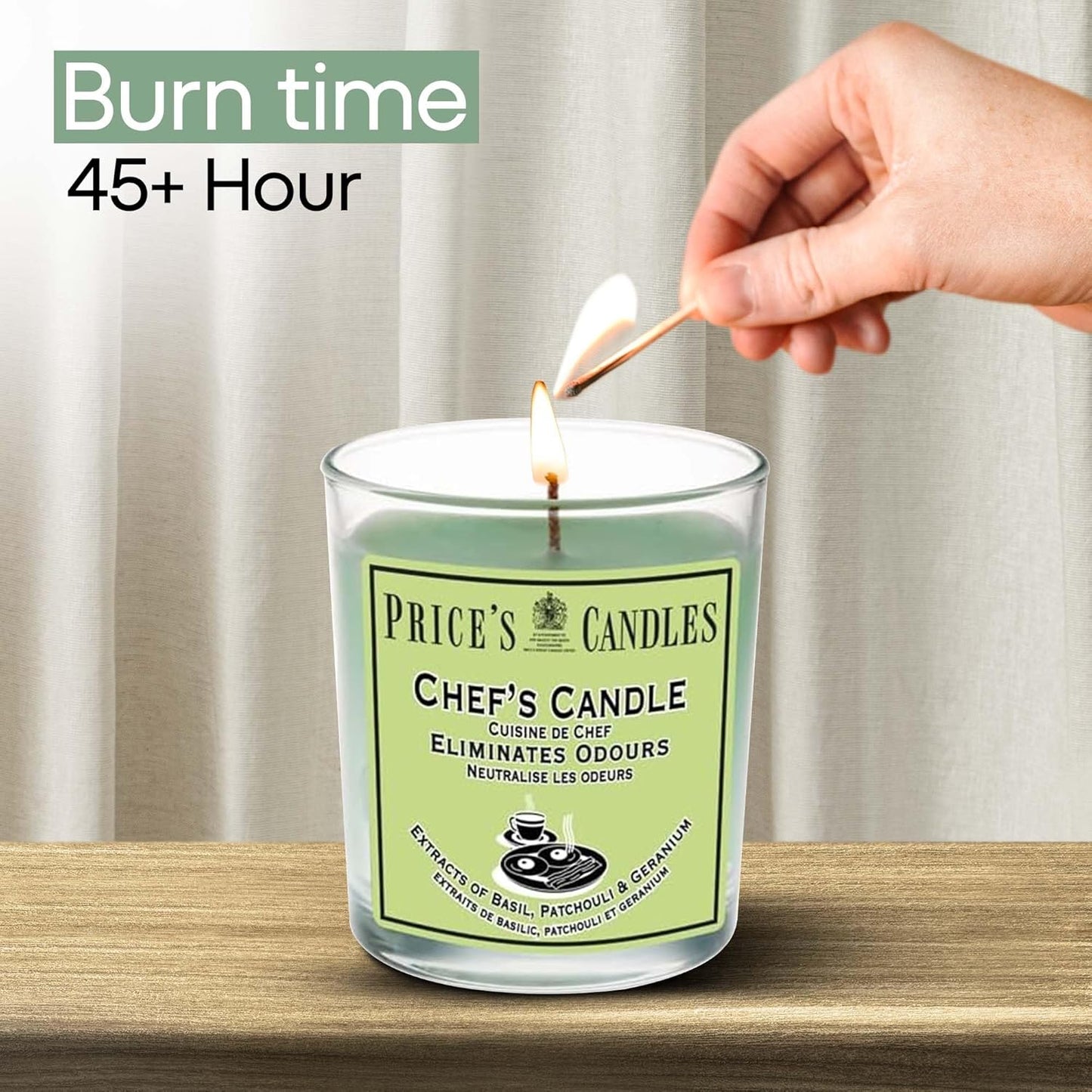 Price's Glass Candle - Chef's 