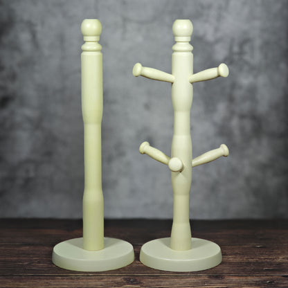 Apollo Mug Tree & Paper Towel Holder Set - Cream