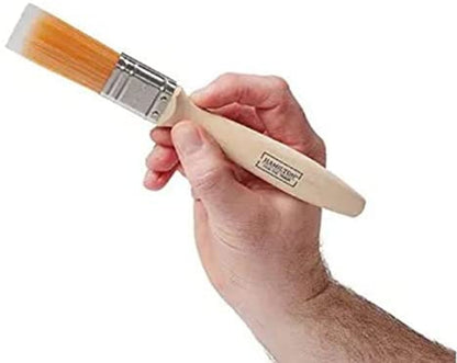 Hamilton Fine Tip Flat Paint Brushes - 3 Pack