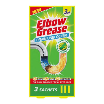 Elbow Grease Drain Unblocker Sachets 3 x 25g