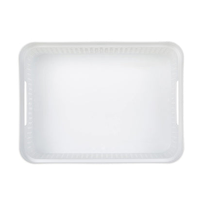 Curver Infinity Dots Medium Storage Basket 11 Litre - White