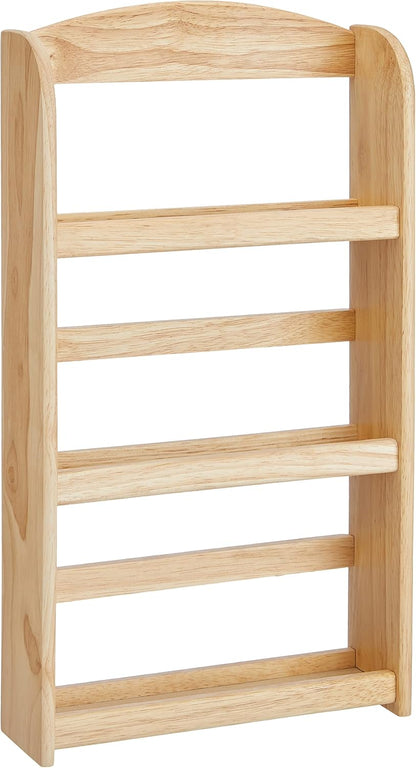 Apollo 3 Tier Spice Rack Holds 15 Jars - Natural Hevea Wood (Rubberwood)