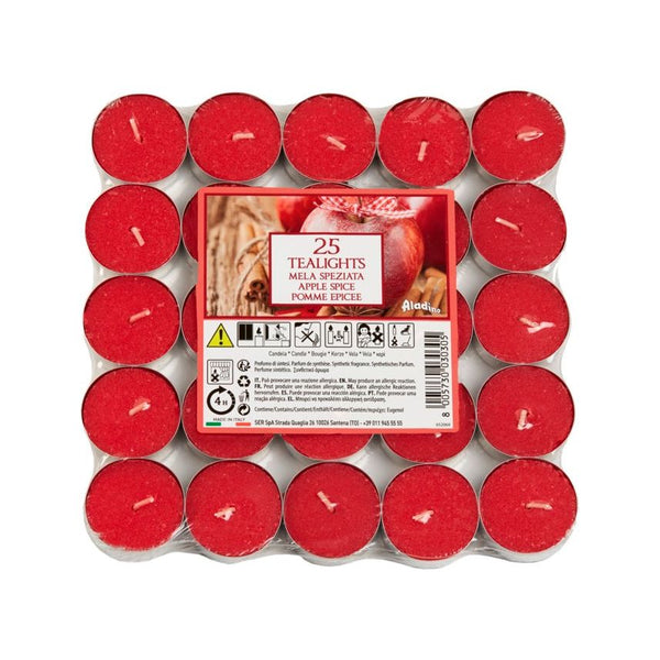 Price's Scented Tea Lights Pack of 25 - Apple Spice