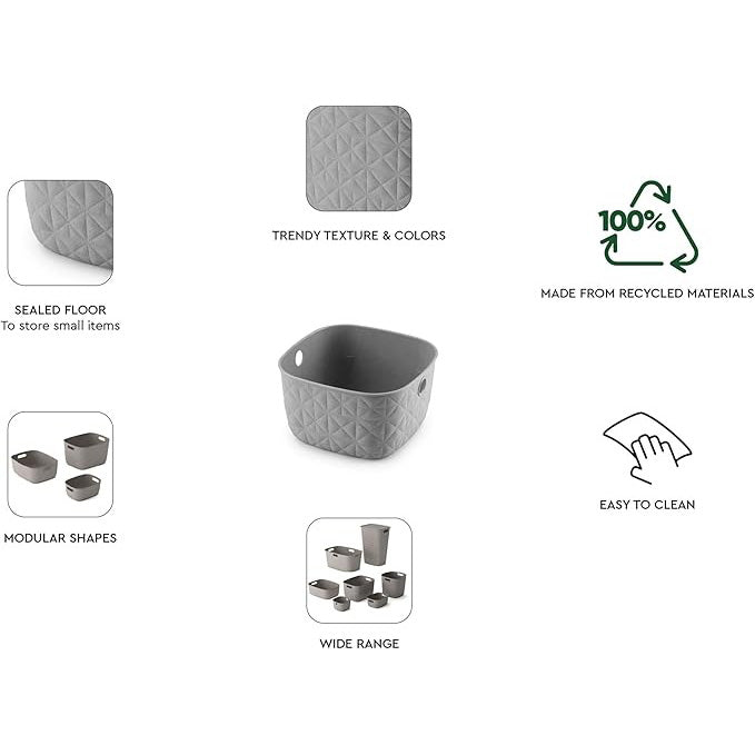 Curver Softex Small Storage Basket 3 Litre - Taupe