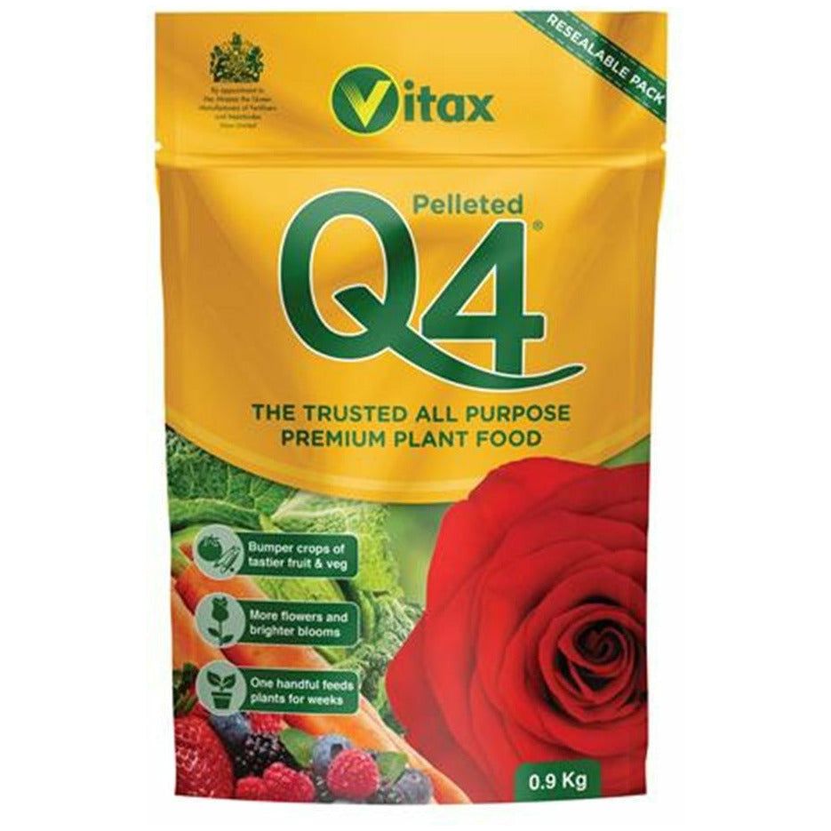 Vitax Q4 Pelleted Plant Food Fertiliser 900g Pouch