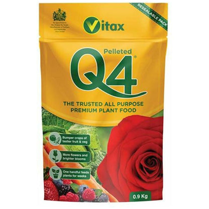 Vitax Q4 Pelleted Plant Food Fertiliser 900g Pouch