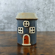 Village Pottery Round House Tealight Holder/Oil Burner - Slate Grey