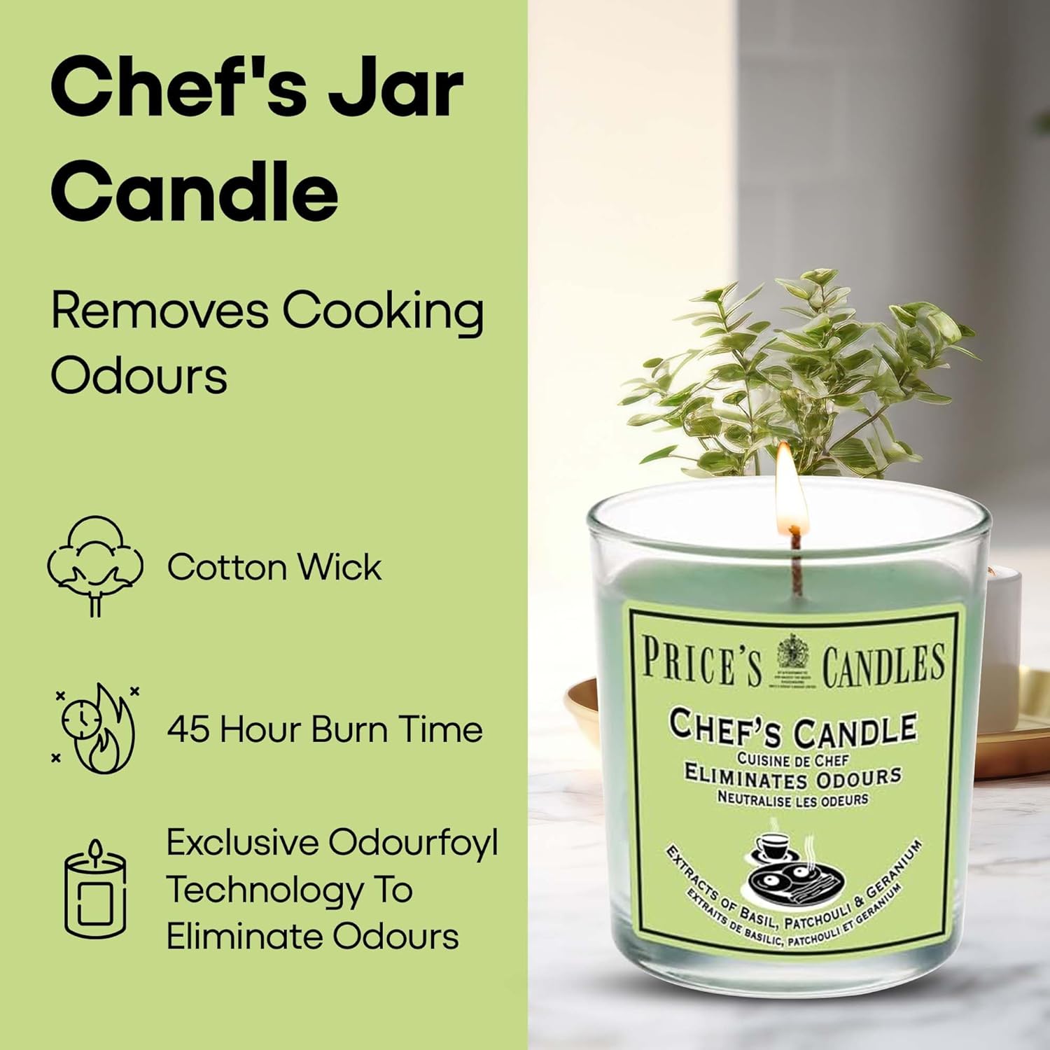Price's Glass Candle - Chef's 