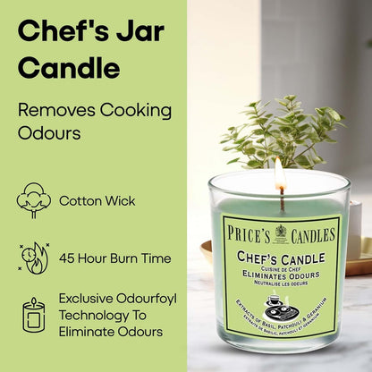 Price's Glass Candle - Chef's 