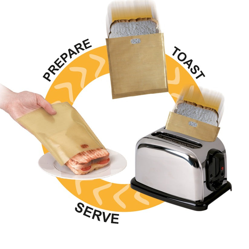 Toasting Bags - Reusable 50 Times - 2 Bags