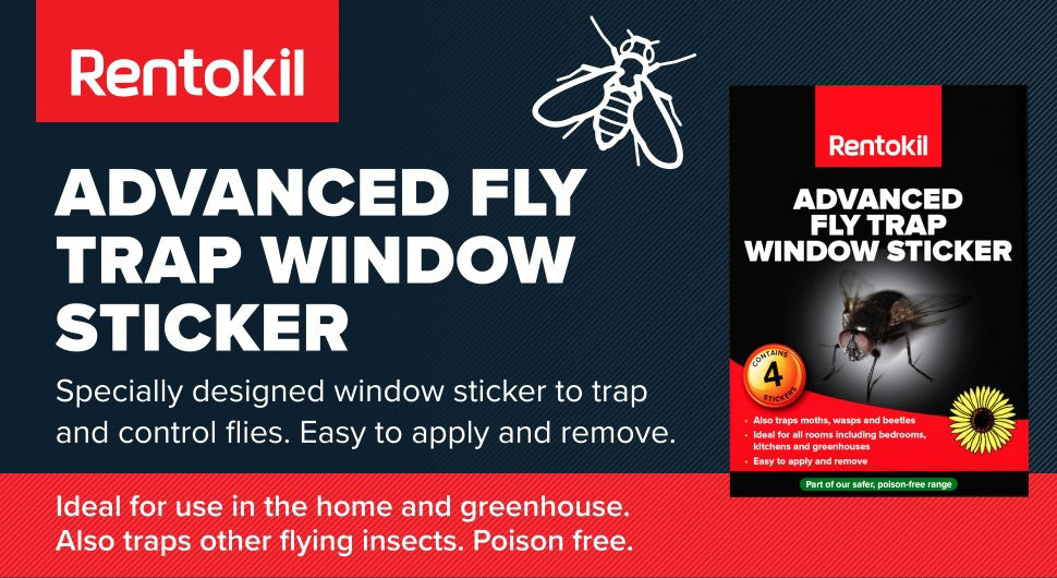 Rentokil Advanced Fly Trap Window Sticker 4 Pack