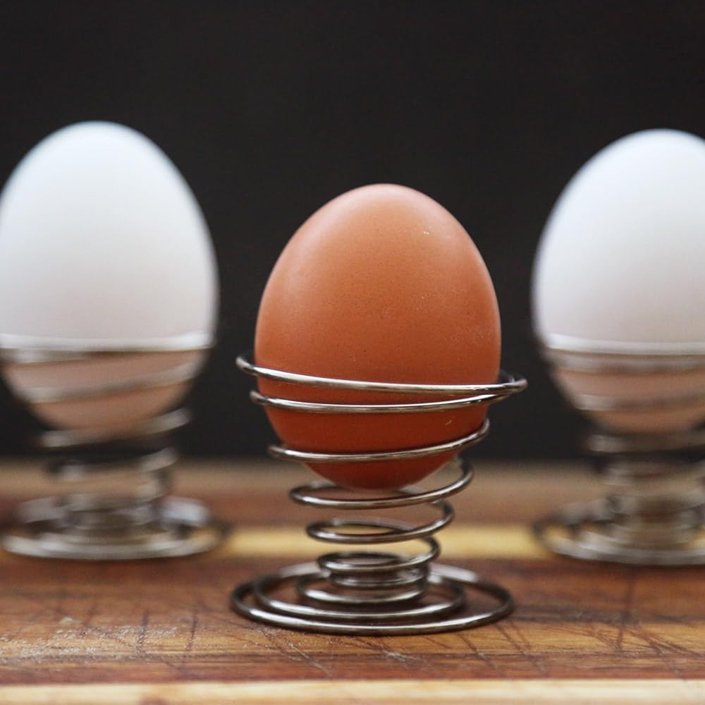 Apollo Chrome Wire Egg Cups 6 Pack