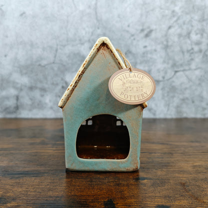 Village Pottery Grey House Tealight Holder