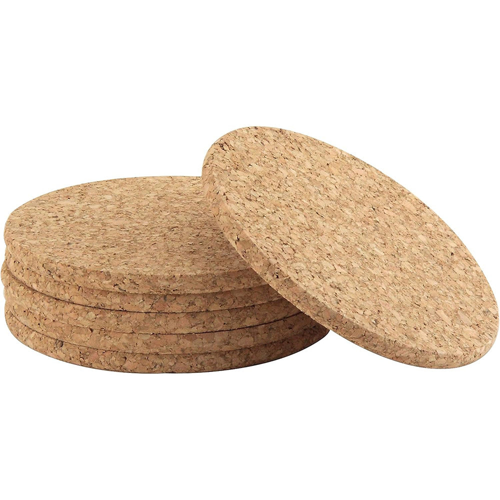 Apollo Round Cork Coasters Set of 6