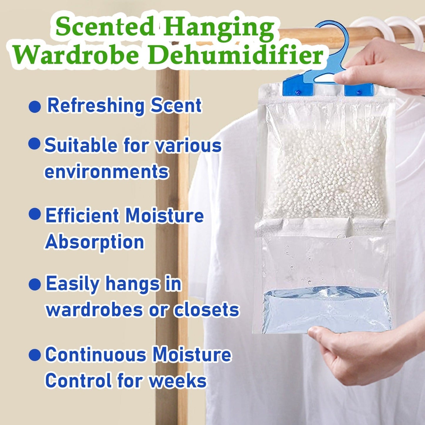 151 Scented Hanging Wardrobe Dehumidifiers - Multi Pack