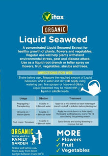 Vitax Organic Liquid Seaweed 500ml