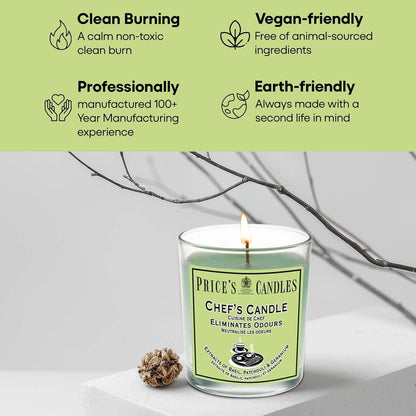 Price's Glass Candle - Chef's 