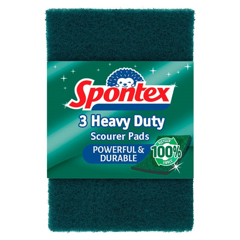 Spontex Heavy Duty Scourer Pads 3 Pack