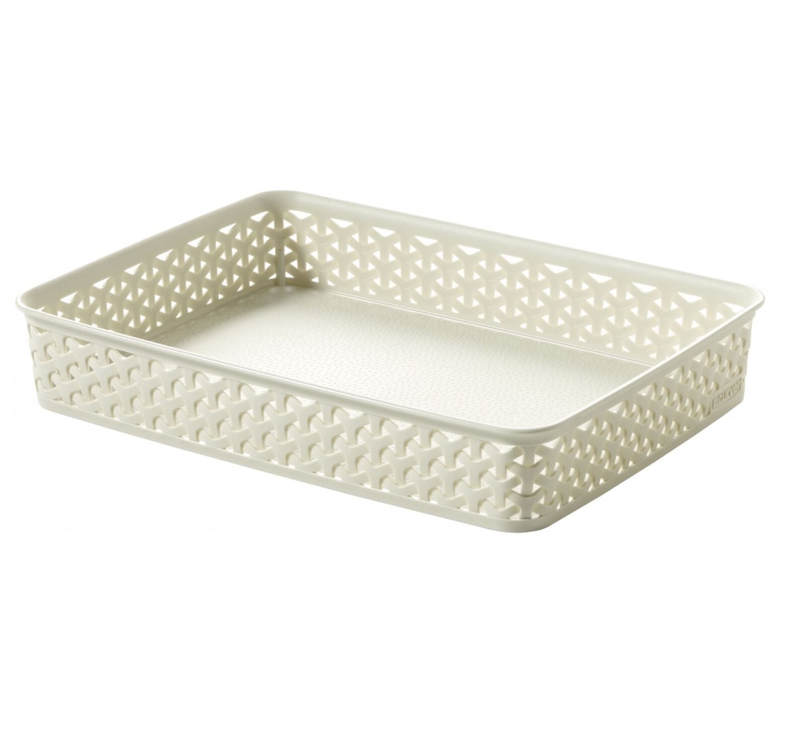 Curver Rattan Storage Basket A4 - Cream