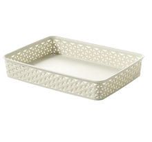 Curver Rattan Storage Basket A4 - Cream