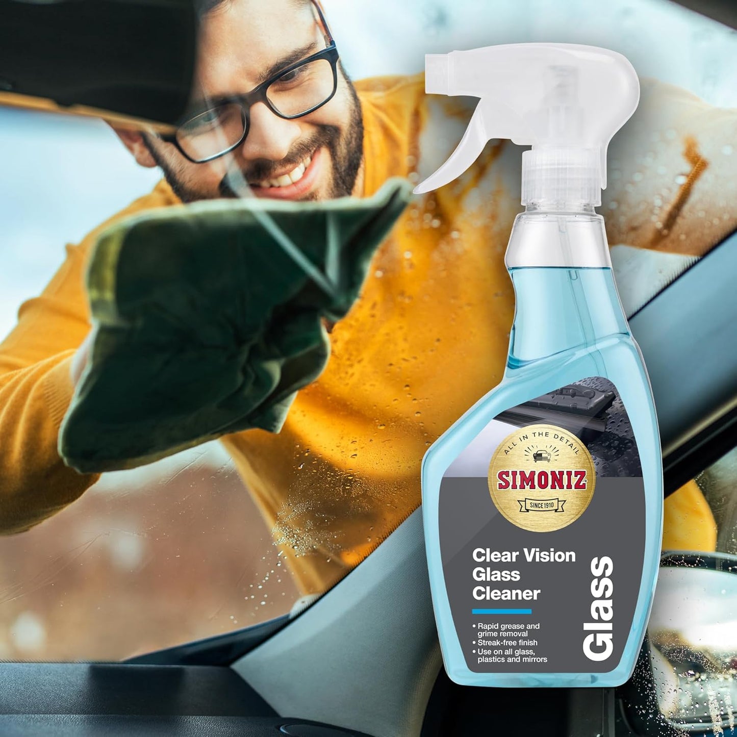 Simoniz Clear Vision Glass & Window Cleaner - 500ml