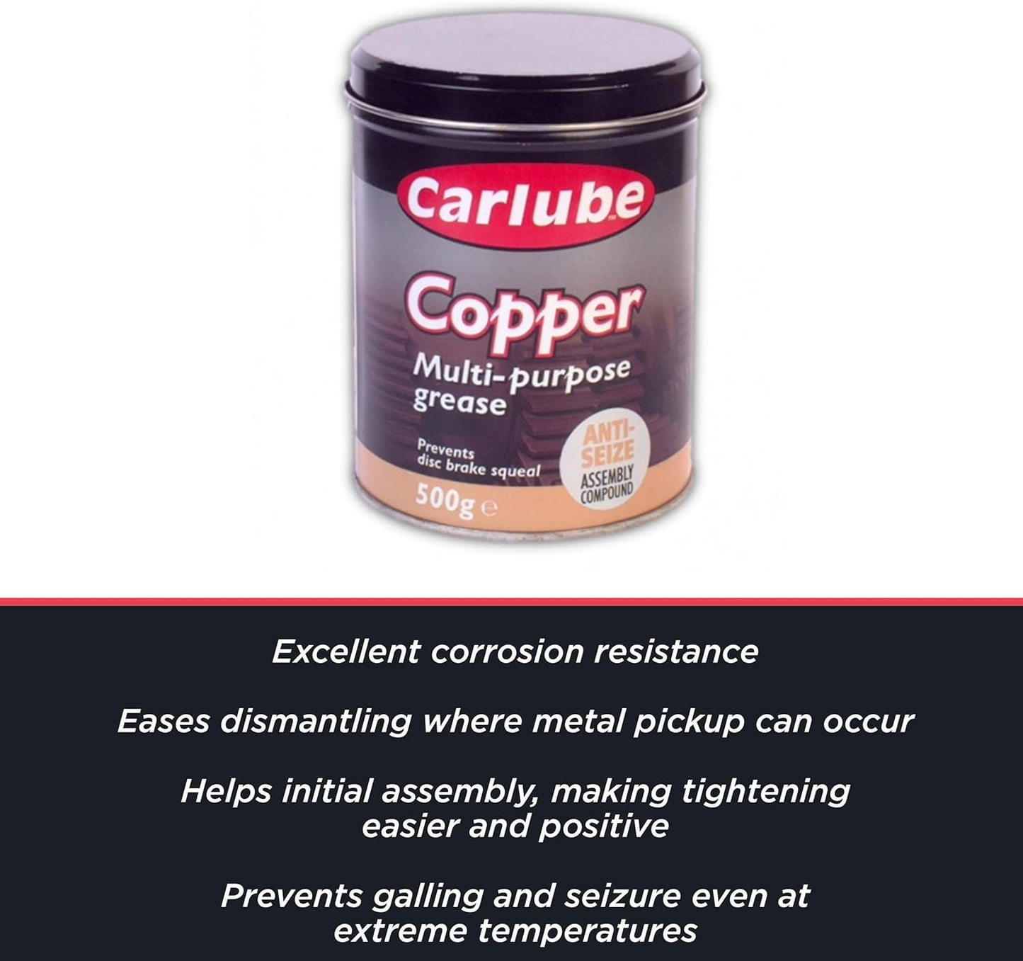 Carlube Copper Multi-Purpose Grease - 500ml