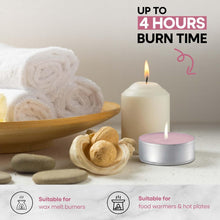 Scented Tea Lights Candles Pack of 25 - Rose