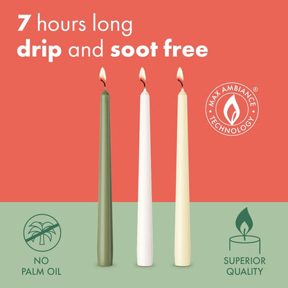 Bolsius Tapered Candles Loose 10 Pack - Red