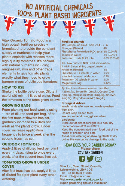 Vitax Organic Super Concentrated Tomato Liquid Food - 1 Litre