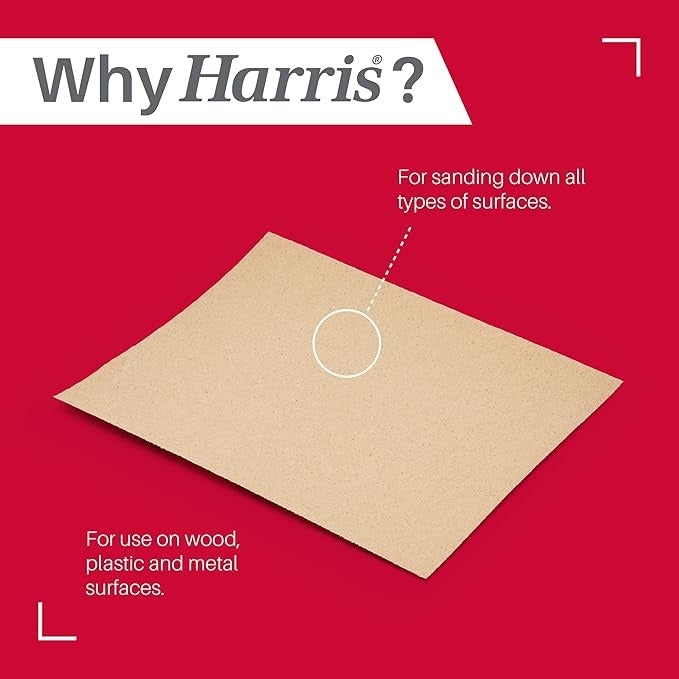 Harris Seriously Good Medium Sandpaper - 4 Pack