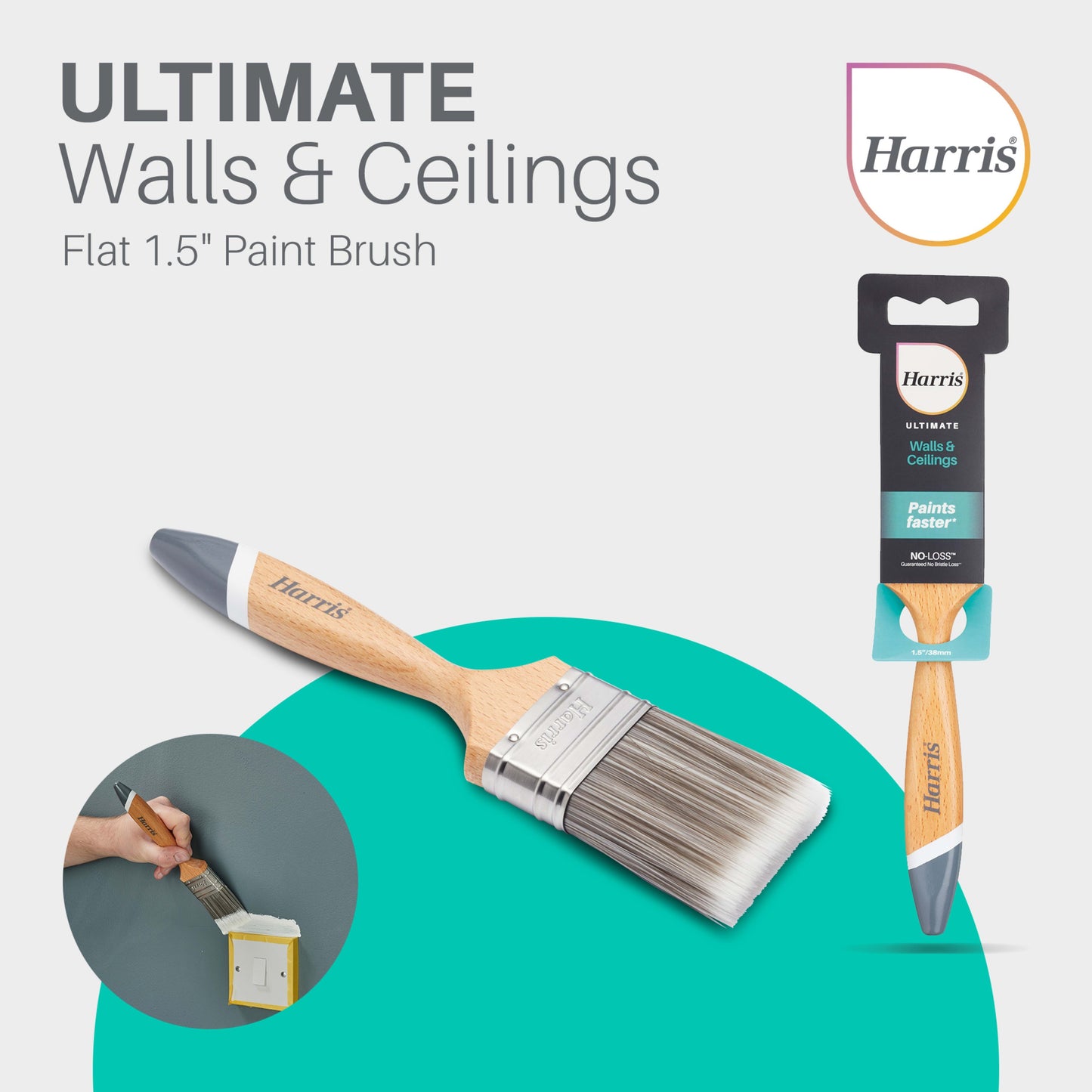 Harris Ultimate Walls & Ceilings Paint Brush 1.5"/38mm