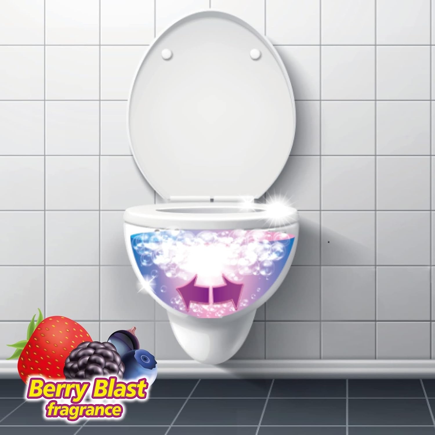 Foaming Toilet Bowl Cleaner Berry Blast 500g