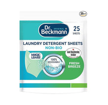 Dr. Beckmann Non-Bio Laundry Detergent Sheets - 25 Pack