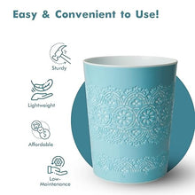 Blue Canyon Flora 9 Litre Plastic Waste Bin - Blue