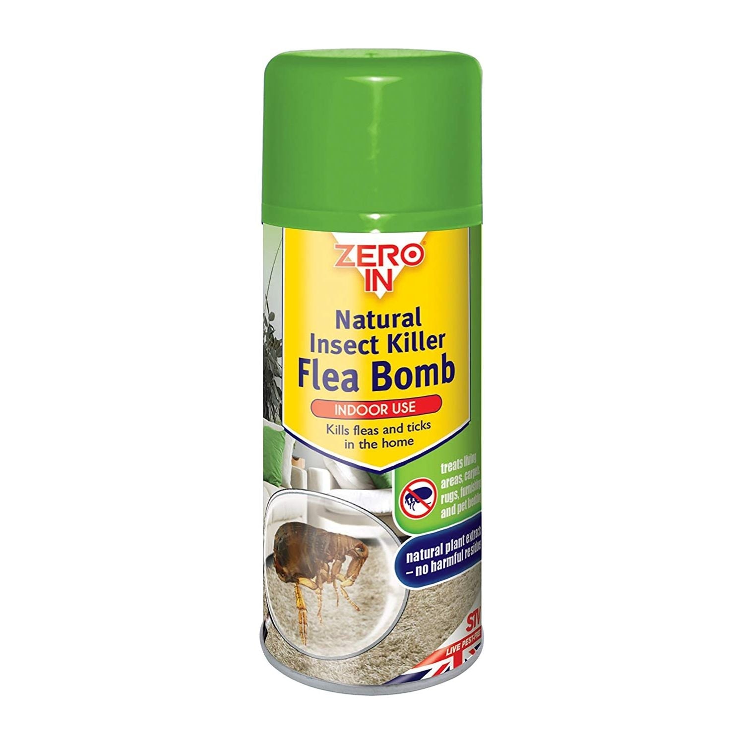 Zero In Natural Insect Killer Flea Bomb Aerosol 150ml ZER027
