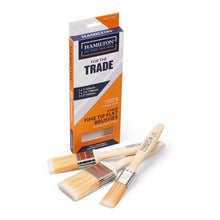 Hamilton For The Trade Fine Tip Flat Paint Brushes 3 Pack