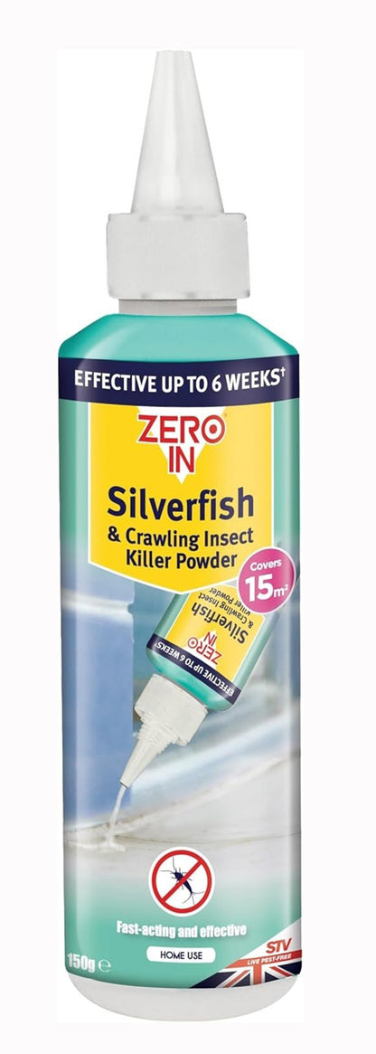 Zero In Silverfish & Crawling Insect Killer Powder ZER008 - 150g