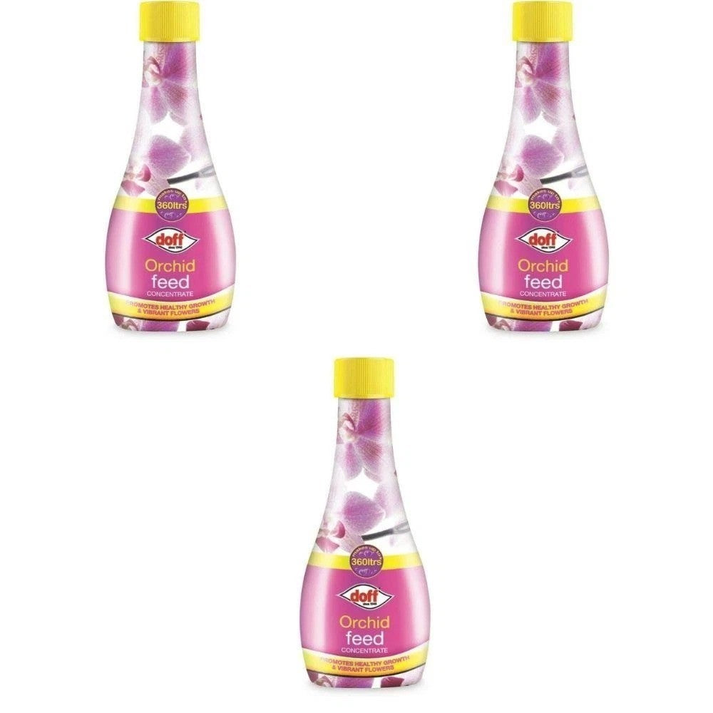 3 x Doff Orchid Feed Concentrated Liquid Plant Food 180ml