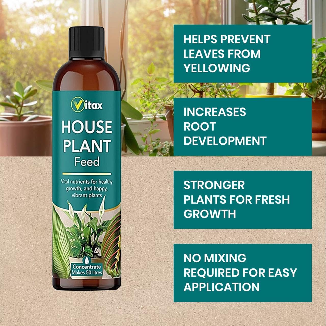 Vitax House Plant Feed Liquid Concentrate 250ml