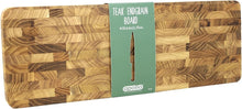 Apollo Teak Endgrain Chopping Cutting Board 45 x 16cm
