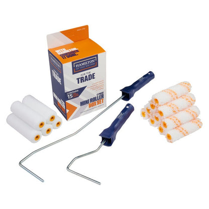 Hamilton 4" Mini Paint Roller Set - 17 Piece