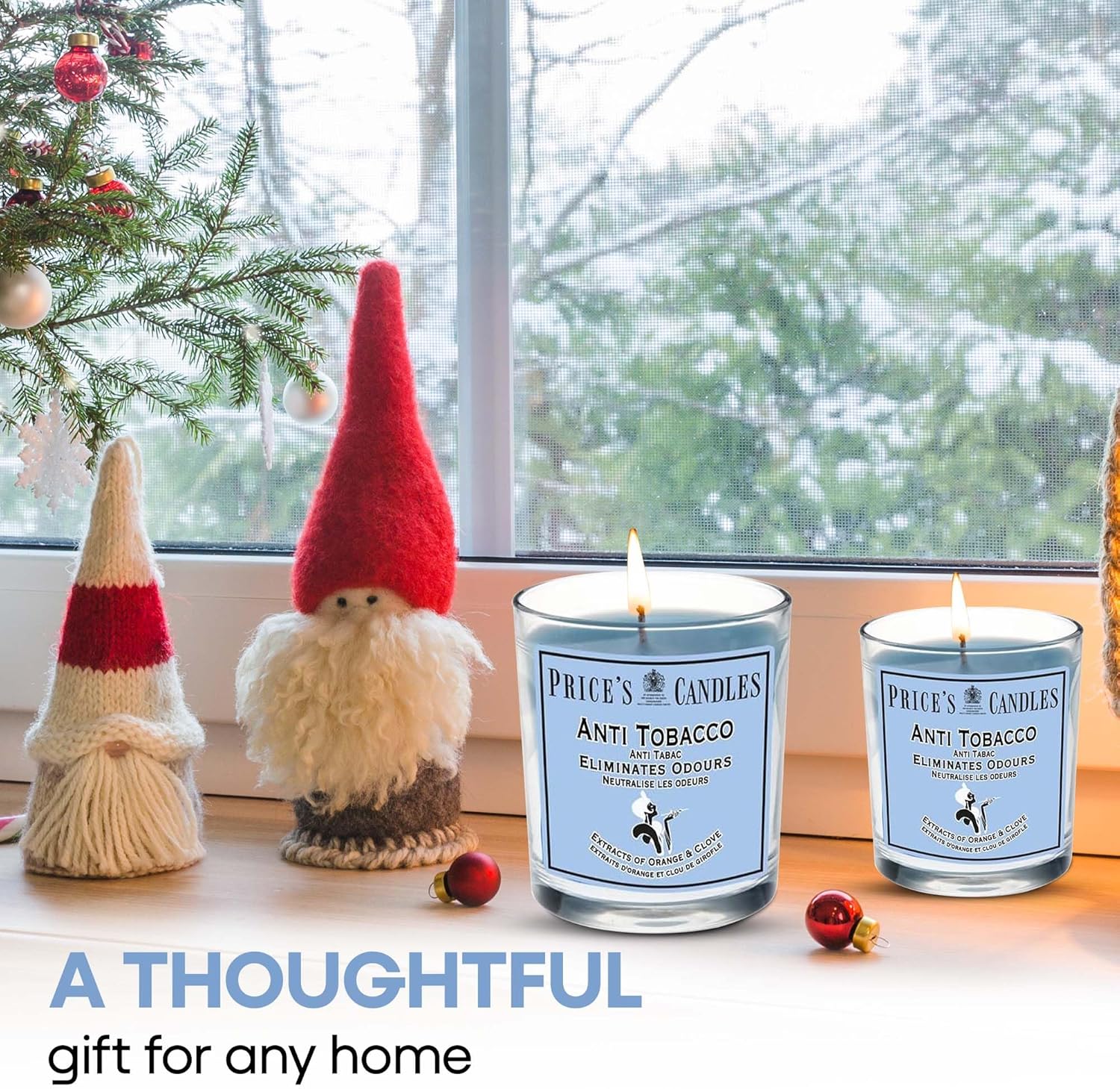 Price's Glass Candle - Anti Tobacco   