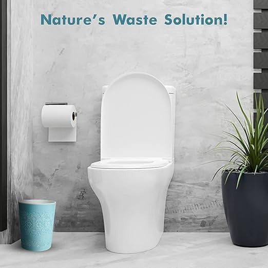 Blue Canyon Flora 9 Litre Plastic Waste Bin - Blue