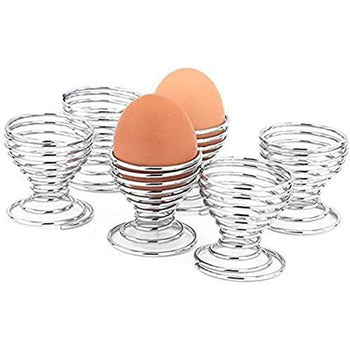 Apollo Chrome Wire Egg Cups 6 Pack