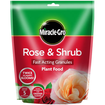 Miracle Gro Rose & Shrub Fast Acting Granules Plant Food 750gm Pouch