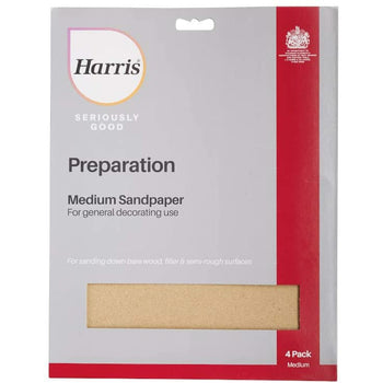 Harris Seriously Good Medium Sandpaper 4 Pack