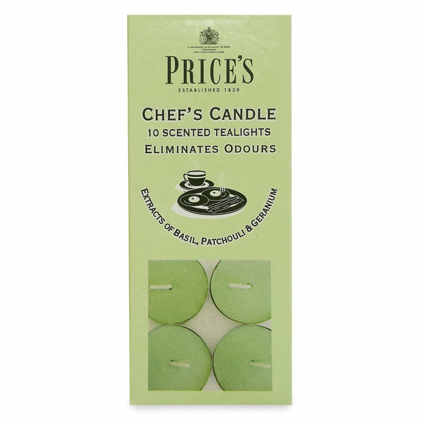  Price's Chef Scented Tealights Candles Pack of 10 
