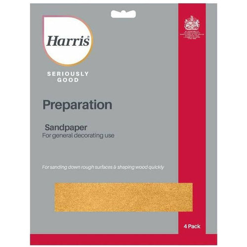 Harris Seriously Good Sandpaper 4 Pack - Coarse 
